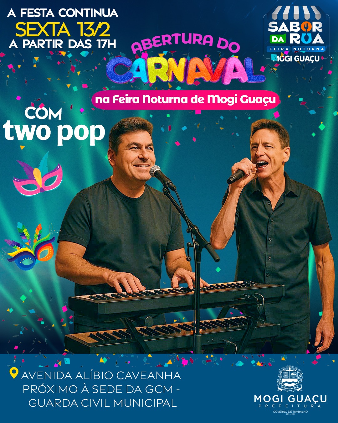 Feira Noturna ”Sabor da Rua” 13/02/2026